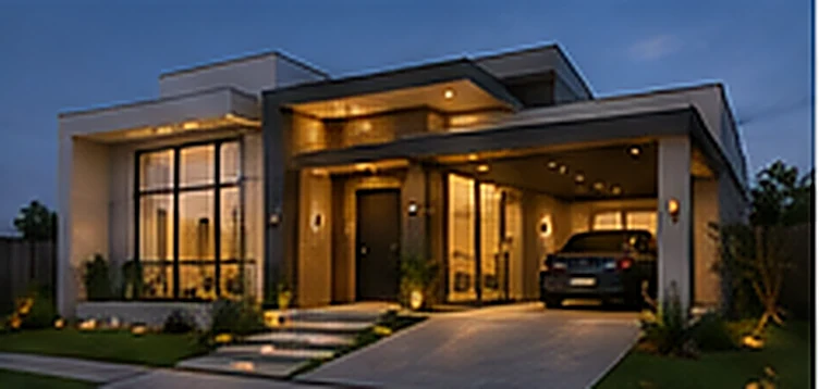 Fachada de referência — Residência horizontal