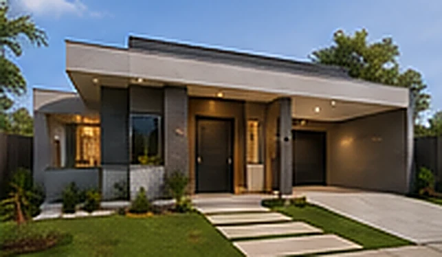 Fachada de referência — Linear 100 m²