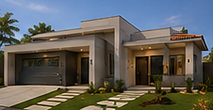 Fachada de referência — Compacta 80 m²